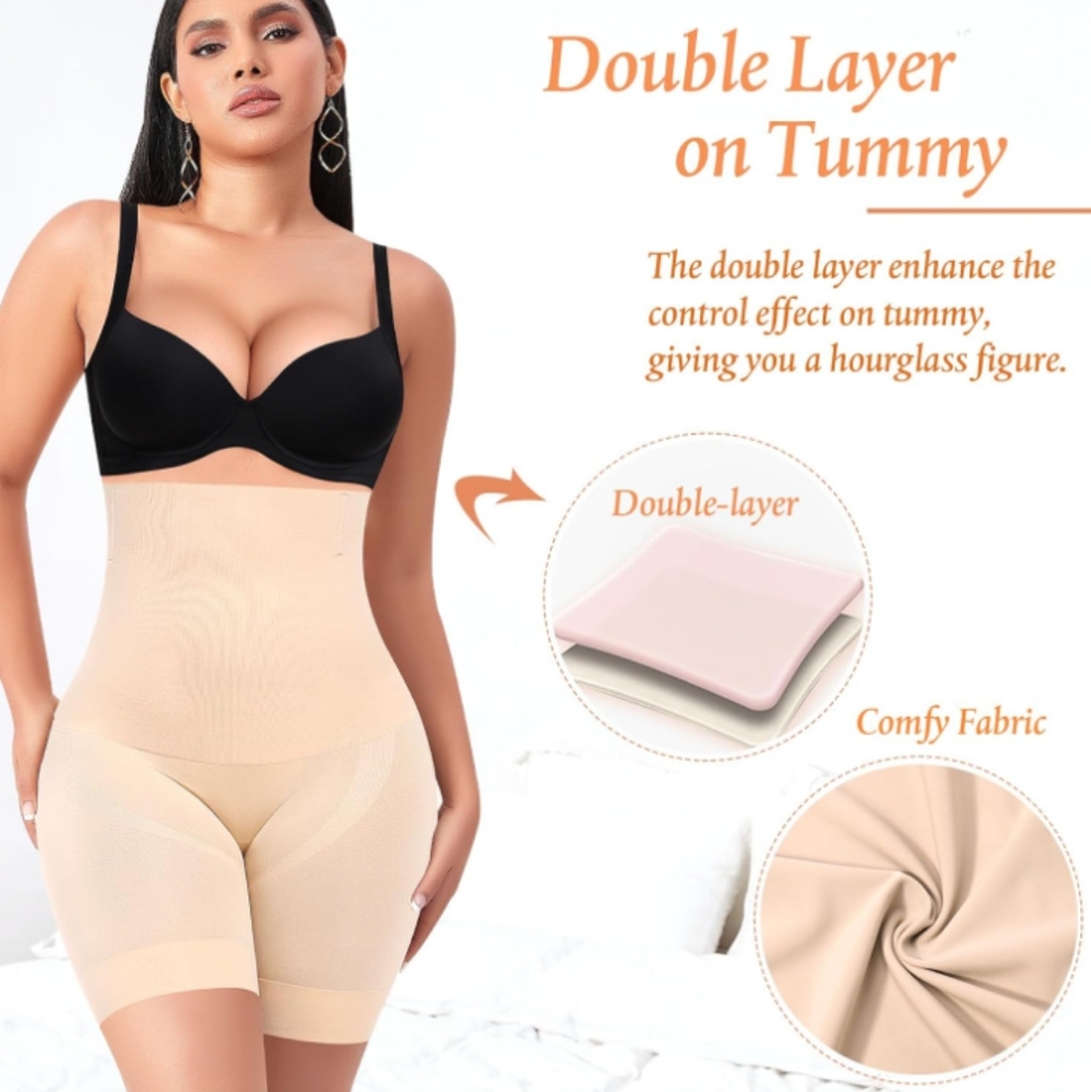 NWT Werena Tummy Control High Waisted Body Shaper Slimming Shorts XL